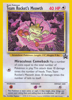 Team Rocket's Meowth #18