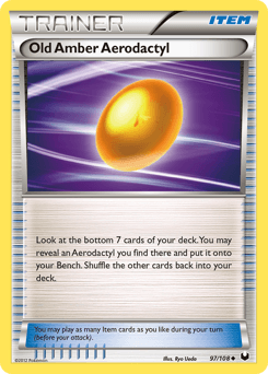 Old Amber Aerodactyl #97