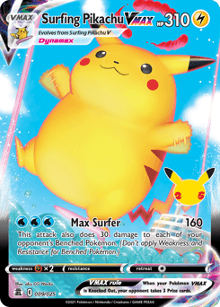 Surfing Pikachu VMAX #9