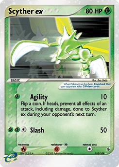 Scyther ex #102
