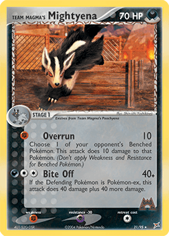Team Magma's Mightyena #21