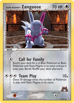 Team Magma's Zangoose #23