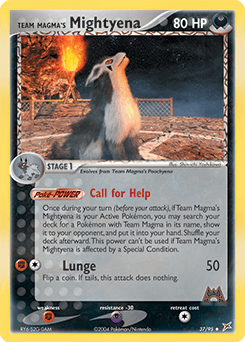 Team Magma's Mightyena #37