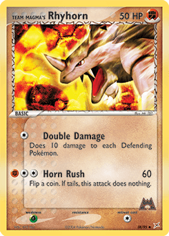 Team Magma's Rhyhorn #38