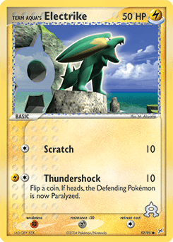 Team Aqua's Electrike #52