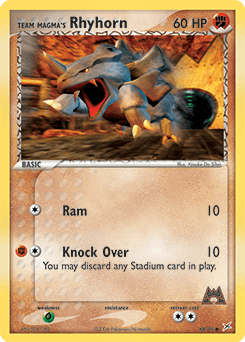 Team Magma's Rhyhorn #68