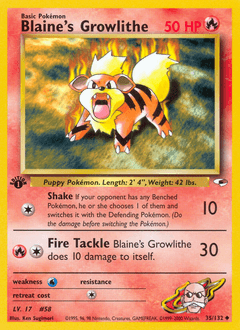 Blaine's Growlithe #35