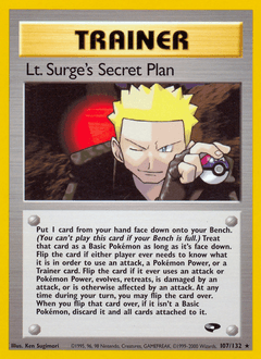 Lt. Surge's Secret Plan #107