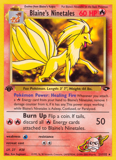 Blaine's Ninetales #21