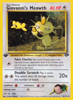 Giovanni's Meowth #43
