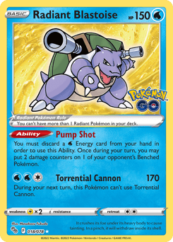 Radiant Blastoise #18