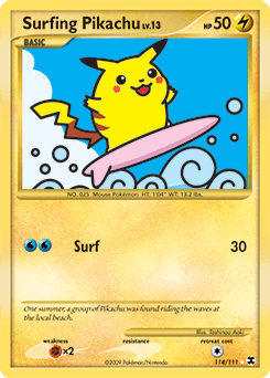Surfing Pikachu #114