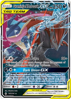 Greninja & Zoroark-GX #107