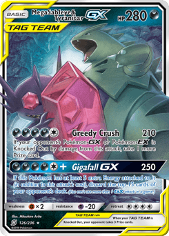 Mega Sableye & Tyranitar-GX #126