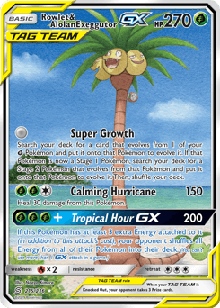Rowlet & Alolan Exeggutor-GX #215