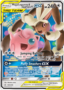 Mega Lopunny & Jigglypuff-GX #165