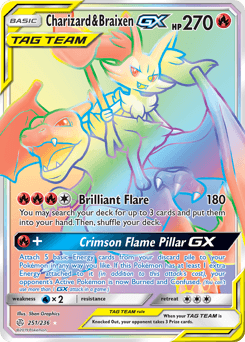 Charizard & Braixen-GX #251
