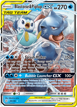 Blastoise & Piplup-GX #38