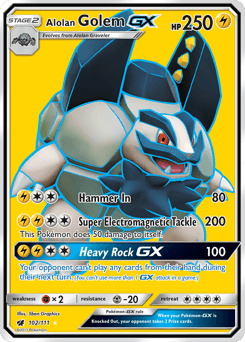 Alolan Golem-GX #102