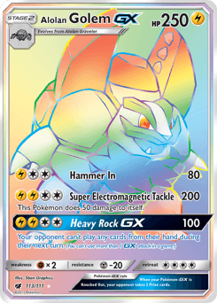 Alolan Golem-GX #113