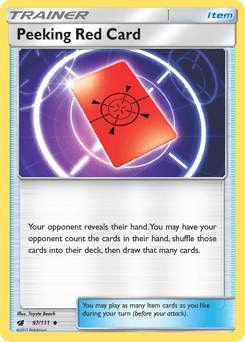 Peeking Red Card #97