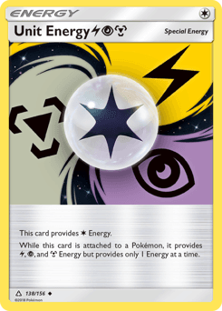Unit Energy LightningPsychicMetal #138