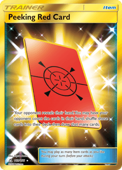Peeking Red Card #169