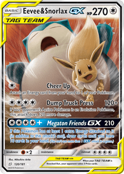 Eevee & Snorlax-GX #120