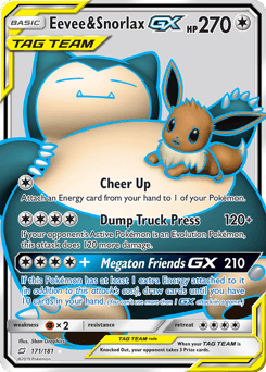 Eevee & Snorlax-GX #171