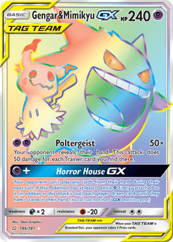 Gengar & Mimikyu-GX #186