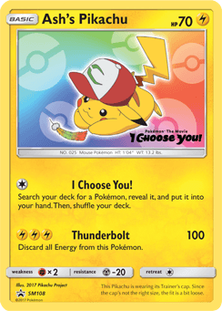 Ash's Pikachu #SM108