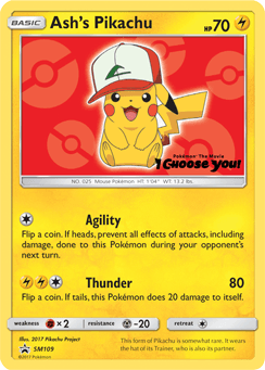 Ash's Pikachu #SM109