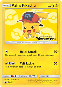 Ash's Pikachu #SM111