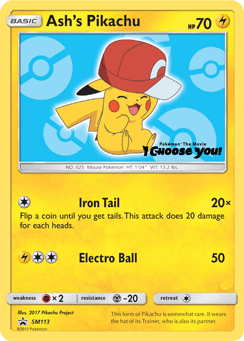 Ash's Pikachu #SM113