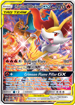Charizard & Braixen-GX #SM230