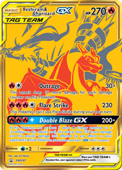 Reshiram & Charizard-GX #SM247