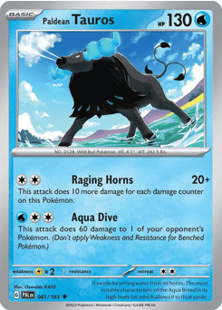 Paldean Tauros #41