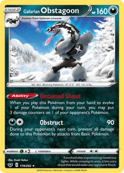 Galarian Obstagoon #119