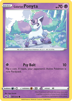 Galarian Ponyta #81