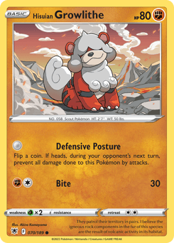Hisuian Growlithe #70