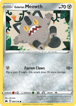 Galarian Meowth #84