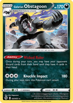 Galarian Obstagoon #37
