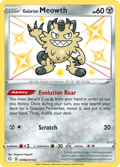 Galarian Meowth #SV086