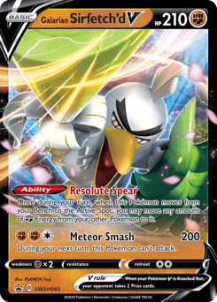 Galarian Sirfetch'd V #SWSH043