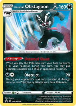 Galarian Obstagoon #SWSH059