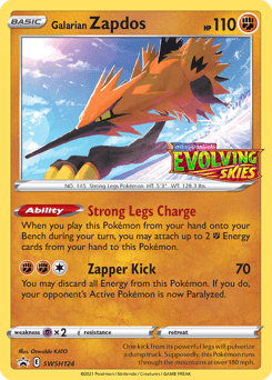 Galarian Zapdos #SWSH124