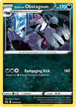 Galarian Obstagoon #SWSH193