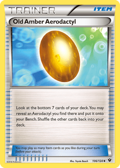 Old Amber Aerodactyl #106